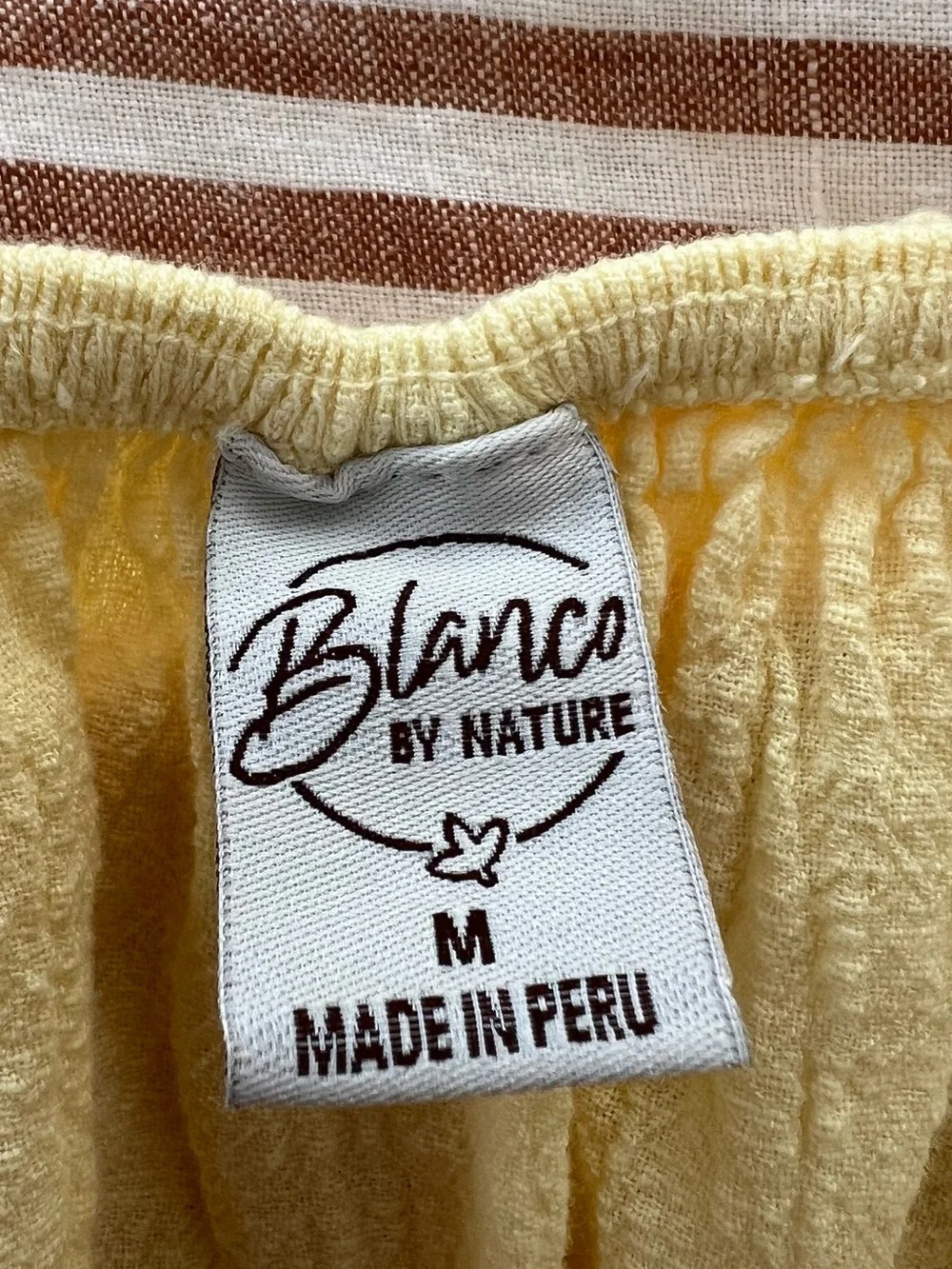100% Cotton Blanco by Nature Crop Top - Women's Summer Top - Picture 5 of 6